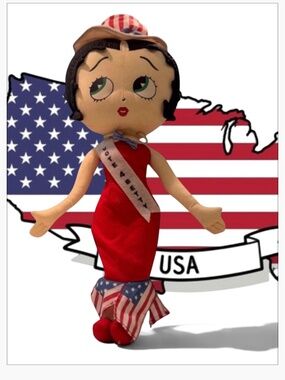 Betty” Patriotic Betty Boop Doll - Adorable Collectible!